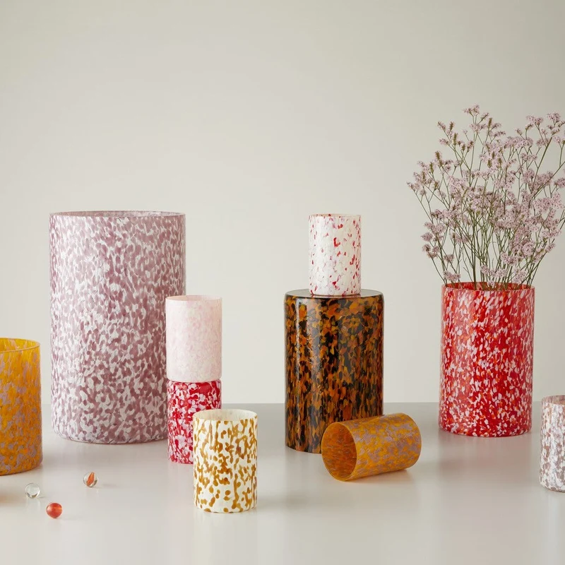 Stories of Italy Ivory & Amber Tumblers