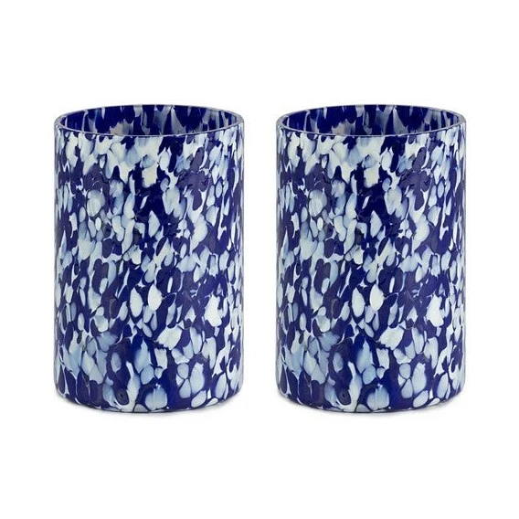 Stories of Italy Blue & Ivory Tumblers