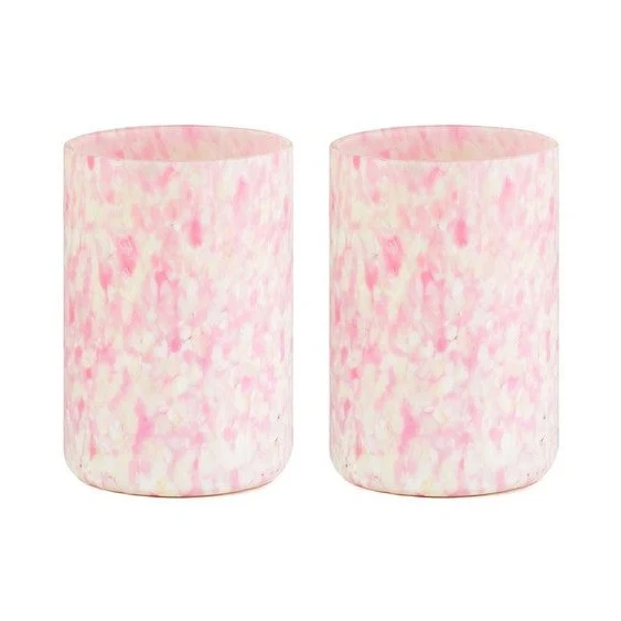 Stories of Italy Ivory & Pink Tumblers