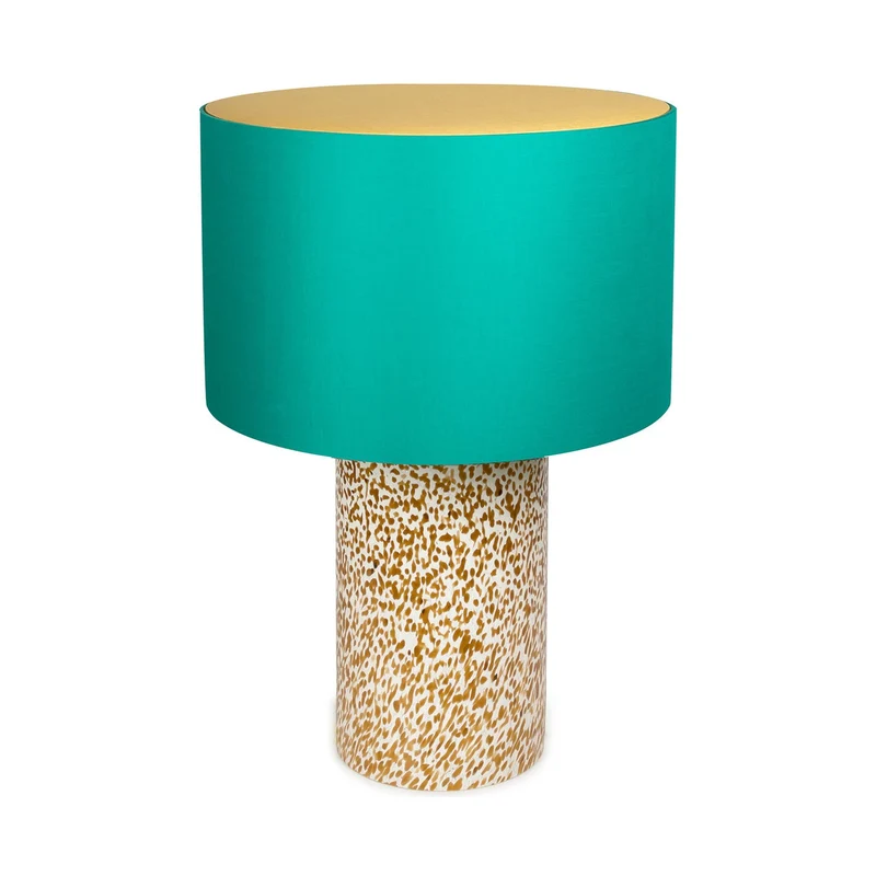 Stories of Italy Ivory & Amber Pillar Lamp