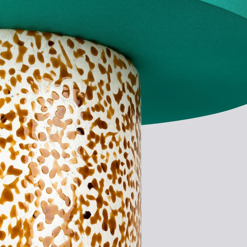 Stories of Italy Ivory & Amber Pillar Lamp