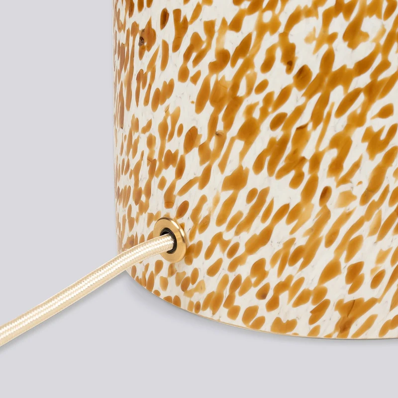 Stories of Italy Ivory & Amber Pillar Lamp