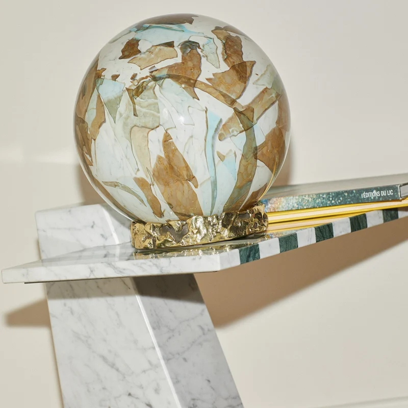 Stories of Italy Aquamarine Crown Lamp
