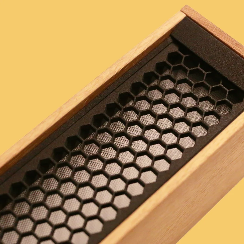 Tunto L 60 - 600 mm - Walnut / Gold Ceiling Light