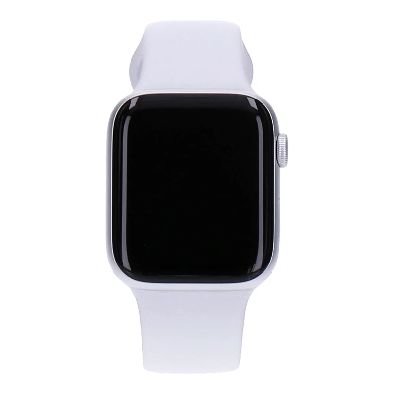 Apple Watch Series 6 44mm GPS Silber Aluminiumgehäuse mit Sportarmband Weiß