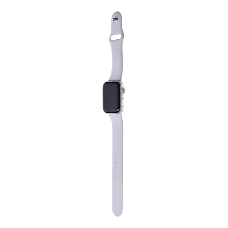 Apple Watch Series 6 44mm GPS Silber Aluminiumgehäuse mit Sportarmband Weiß