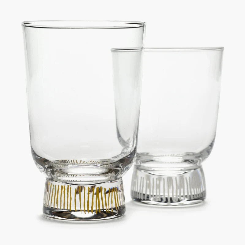 Serax Feast Glass Gold Stripes 33 cl