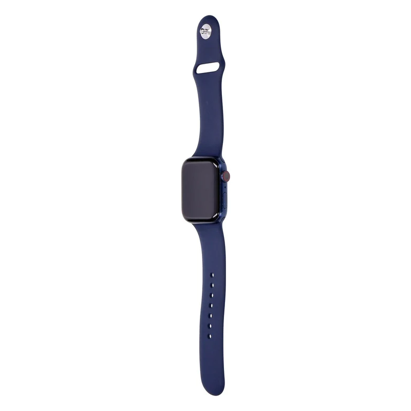 Apple Watch Series 6 44mm GPS + 4G Blau Aluminiumgehäuse mit Sportarmband Deep Navy