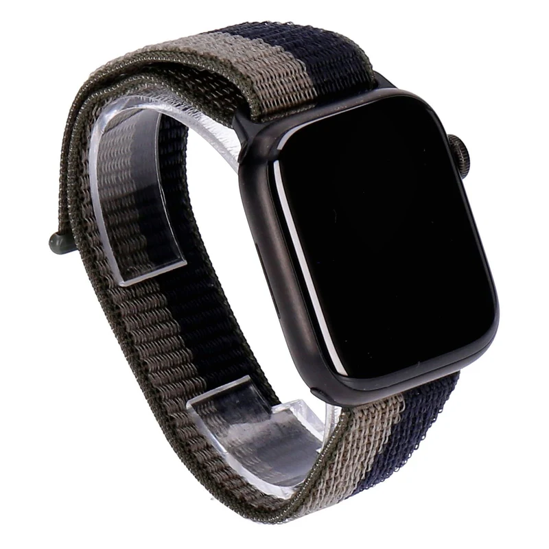 Apple Watch Series 7 45mm GPS + 4G Titan Schwarz Titangehäuse mit Sport Loop Tornado/Grau