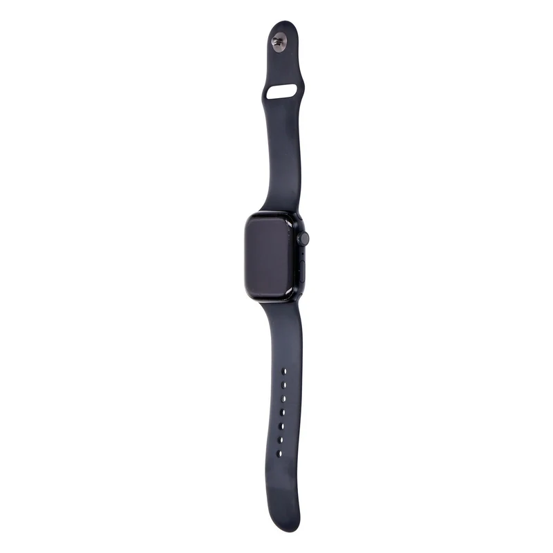 Apple Watch Series 9 45mm GPS Mitternacht Aluminiumgehäuse mit Sportarmband S/M