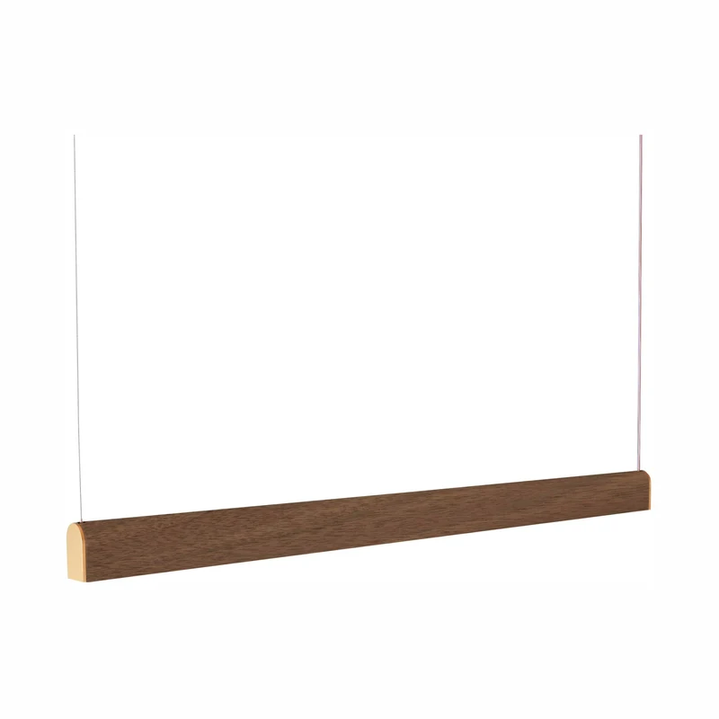 Tunto Curve - 880 mm - Walnut / Gold Pendant