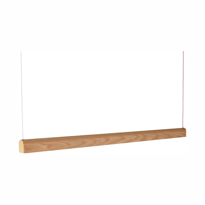 Tunto Curve - 880 mm - Oak / Gold Pendant