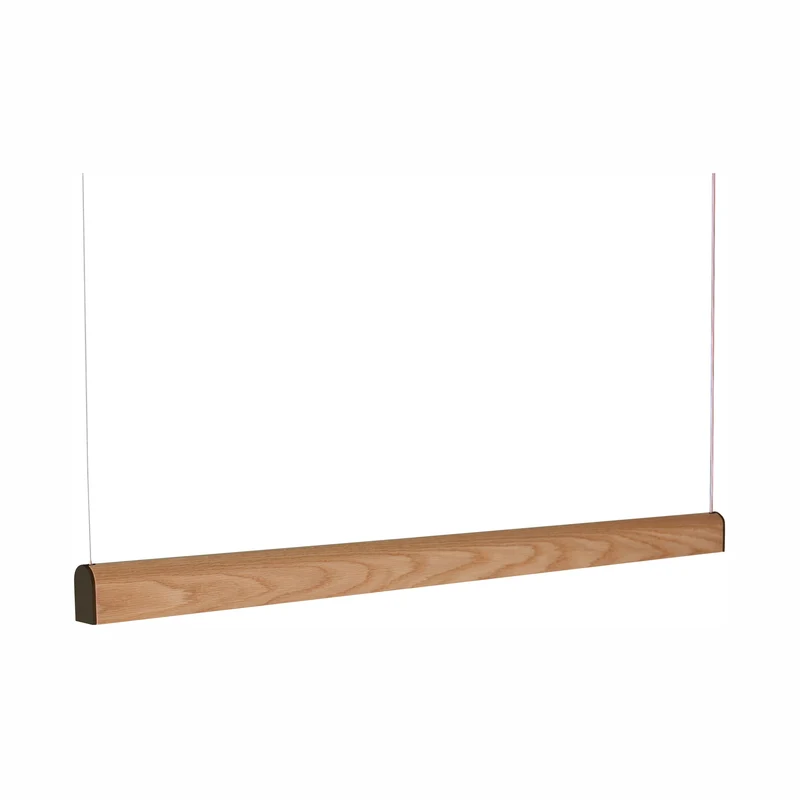 Tunto Curve - 2000 mm - Oak / Black Pendant