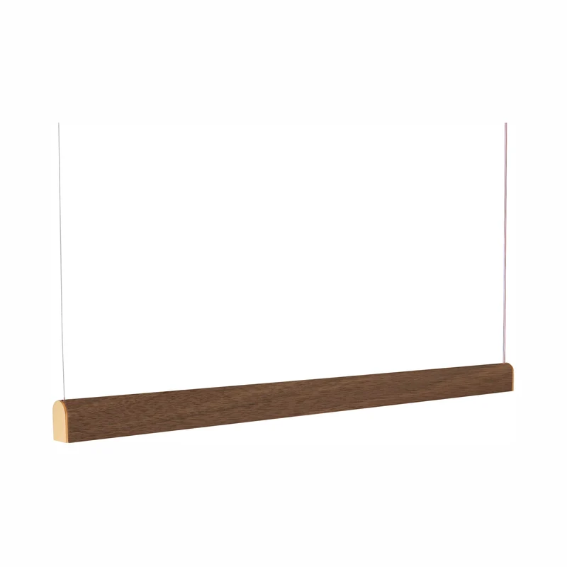 Tunto Curve - 1720 mm - Walnut / Gold Pendant