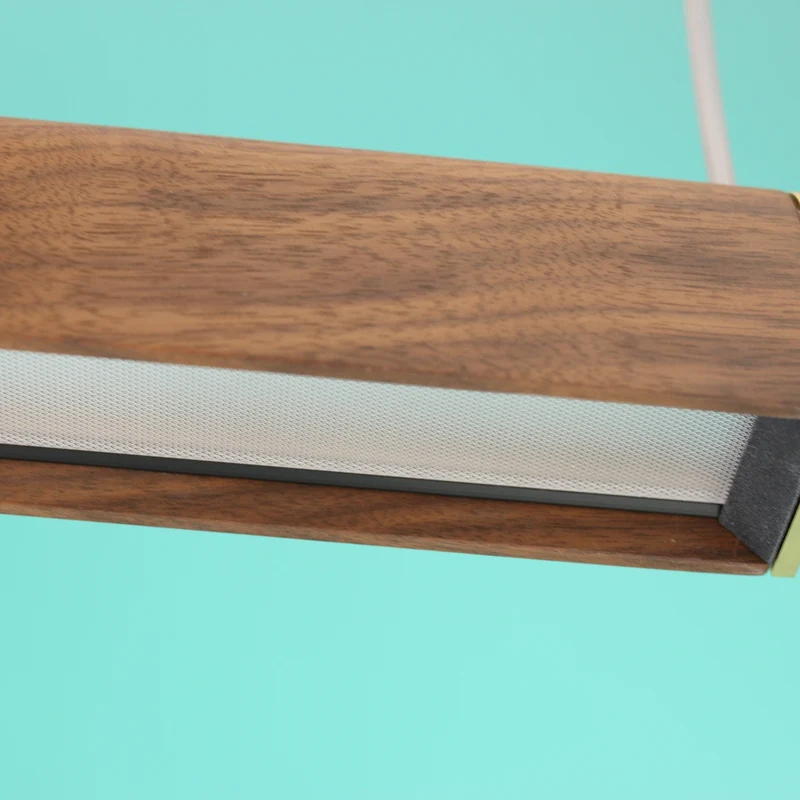 Tunto Curve - 1720 mm - Oak / Black Pendant