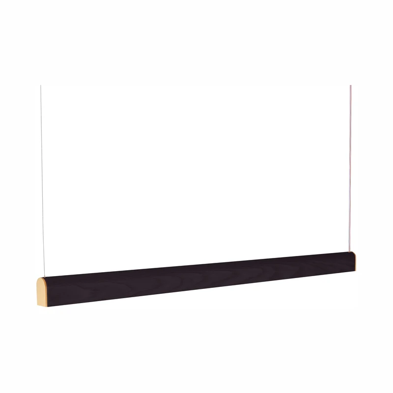 Tunto Curve - 1720 mm - Black / Gold Pendant