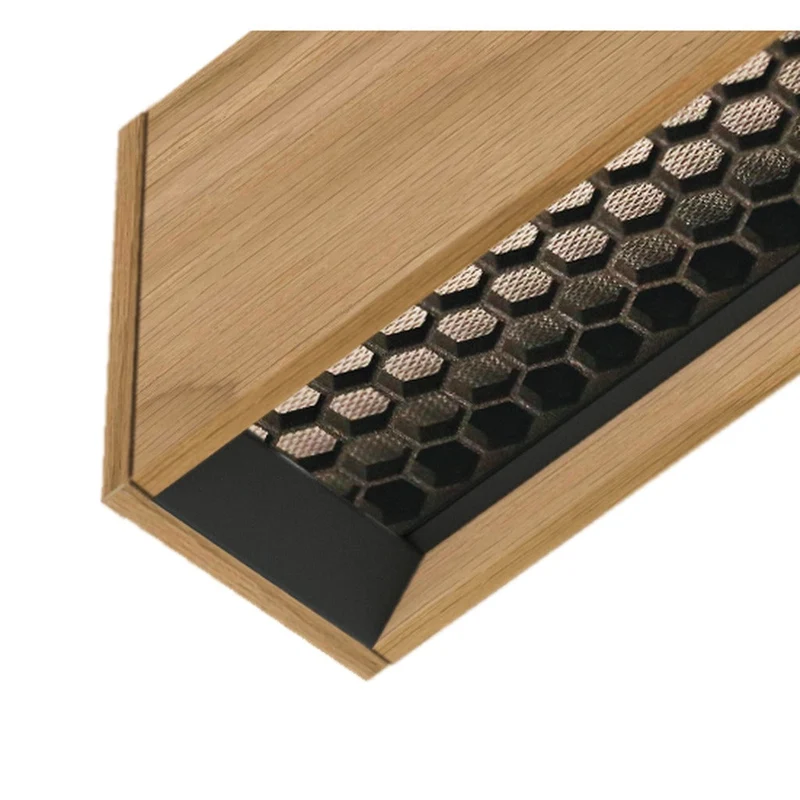 Tunto Curve - 1440 mm - Oak / Gold Pendant