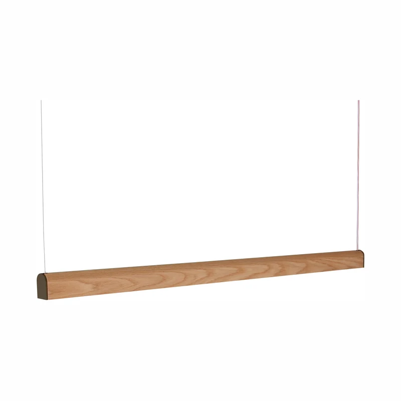 Tunto Curve - 1440 mm - Oak / Black Pendant