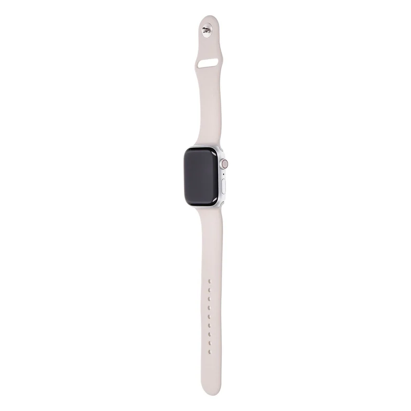 Apple Watch Series 9 45mm GPS + 4G Silber Aluminiumgehäuse mit Sportarmband Polarstern M/L