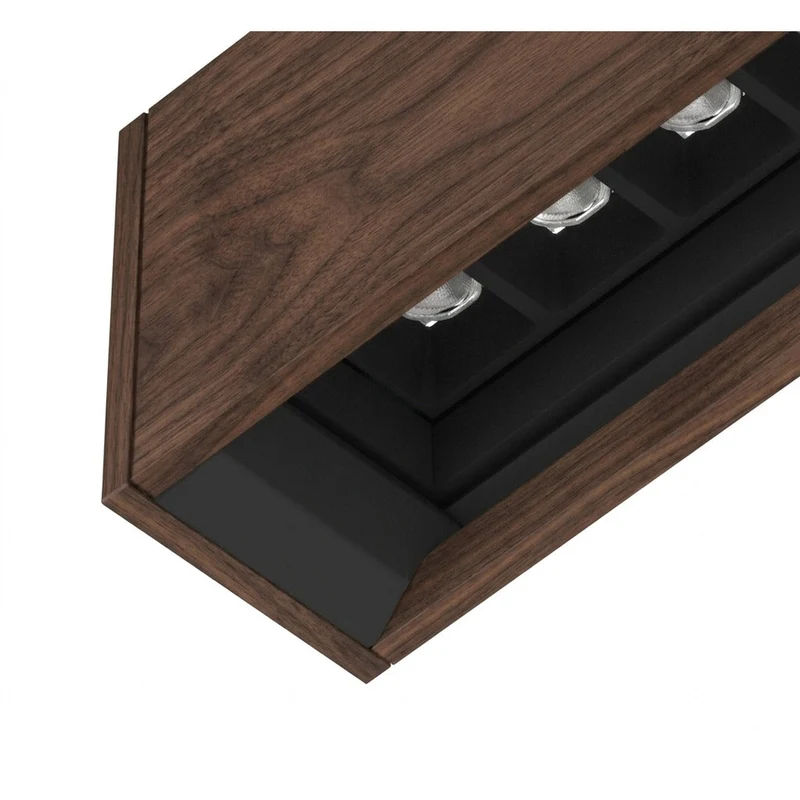 Tunto Square - 1440 mm - Walnut Ceiling Light