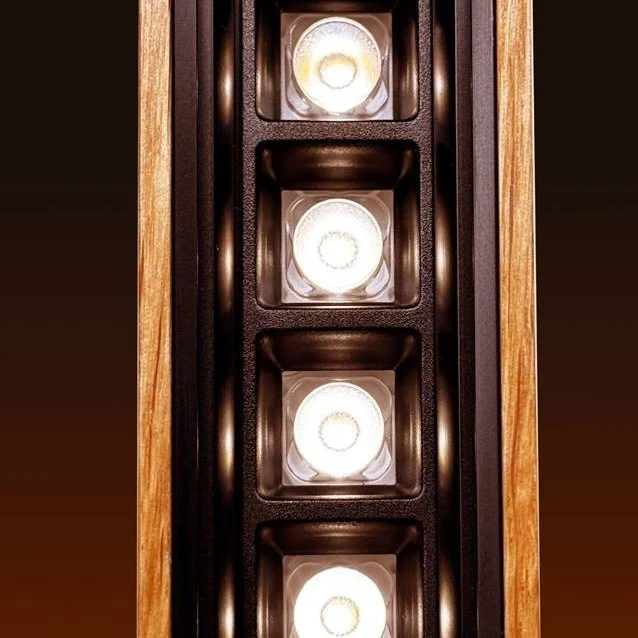 Tunto Square - 880 mm - Oak Ceiling Light
