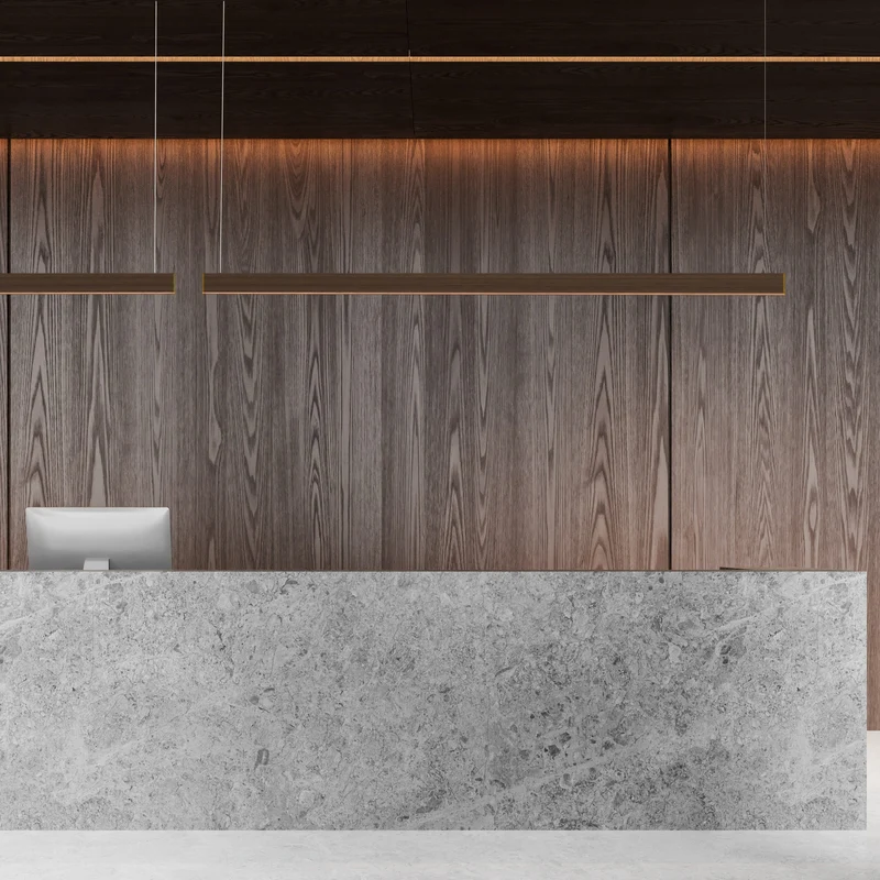 Tunto L 60 - 2280 mm - Oak / Gold Pendant
