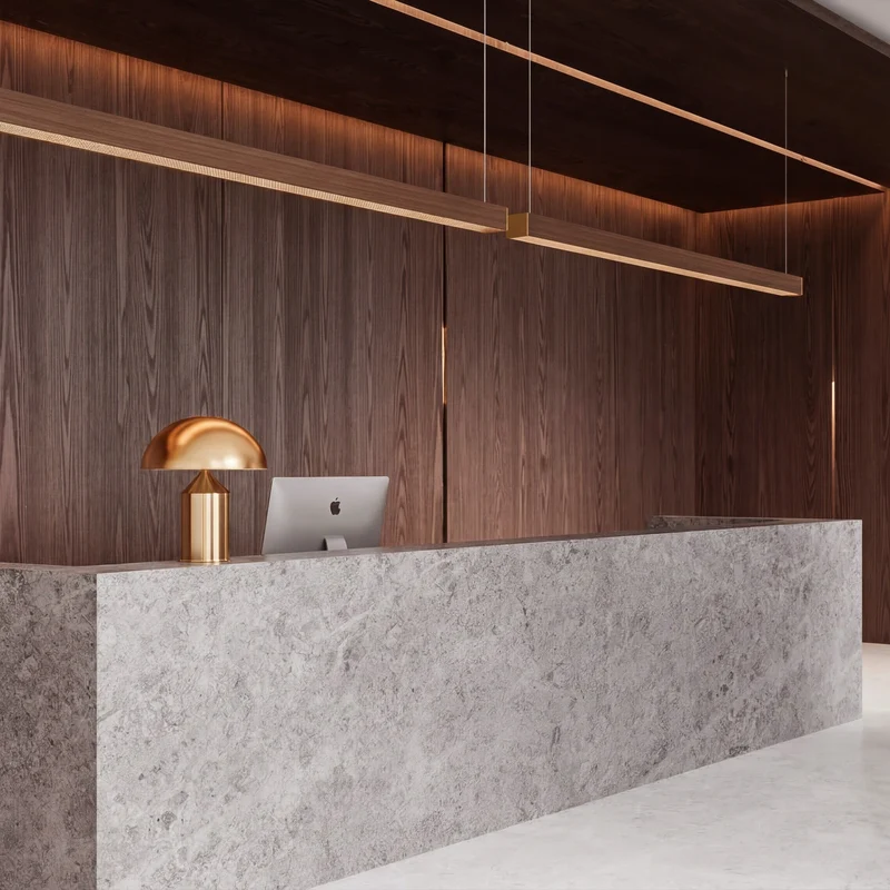 Tunto L 60 - 1720 mm - Oak / Gold Pendant