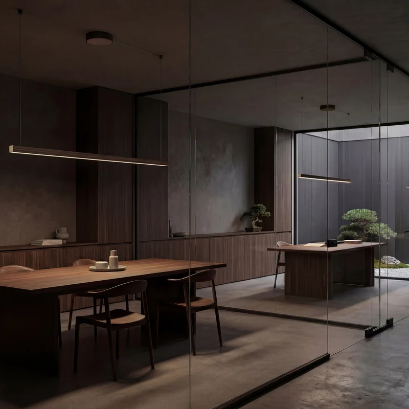 Tunto L 60 - 1440 mm - Black Pendant