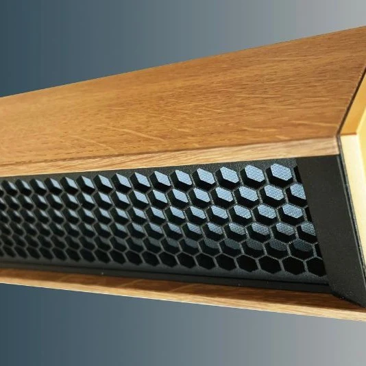 Tunto L 60 - 600 mm - Oak / Gold Ceiling Light