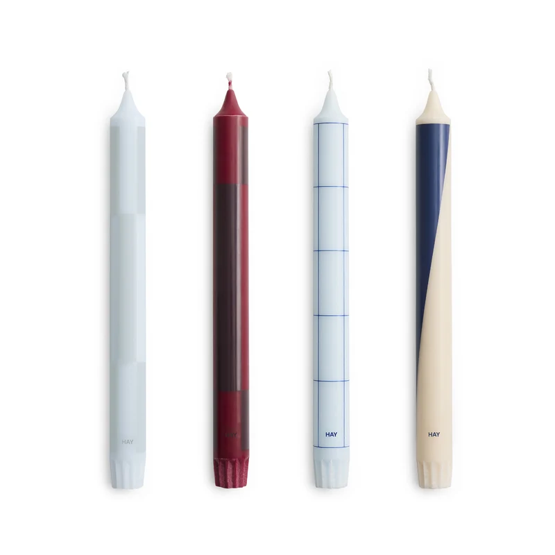 Hay Pattern Candle - Set of 4