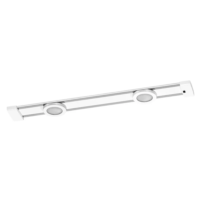 LEDVANCE LINEAR flache Unterbauleuchte, Magnetschiene für flexible Spotmontage von 2 Spots mit Sensor, 7W, 400lm, 4000K, 840 kaltweiß, dimmbar, IP20, weiß, Alu/Plastik, Leuchtmittel nicht austauschbar