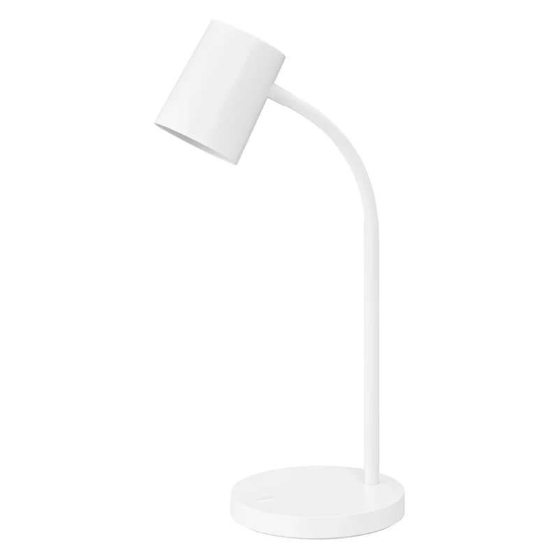LEDVANCE Office Line Trapezium Schreibtischleuchte mit biegsamem Flexarm in Weiß aus Kunststoff, GU10-Sockel, IP20-Schutz, für Home Office