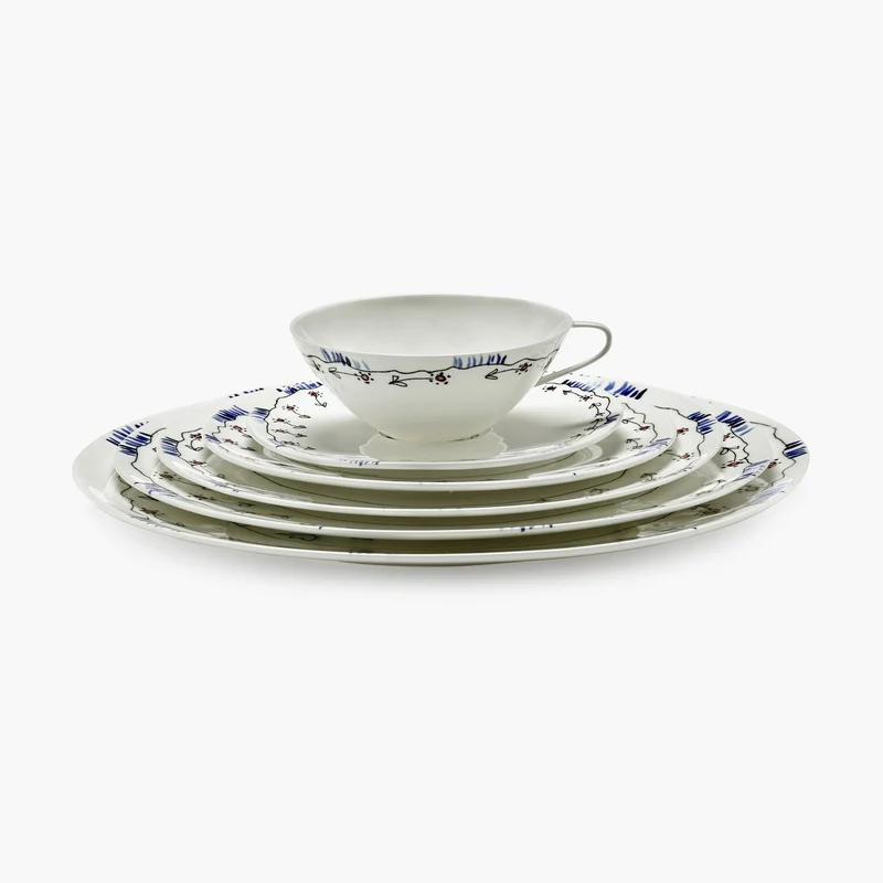 Serax Midnight Flowers Tea Cup with Saucer