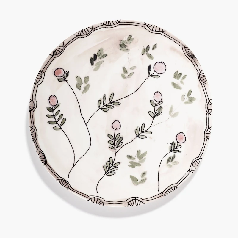 Serax Midnight Flowers Serving Plate