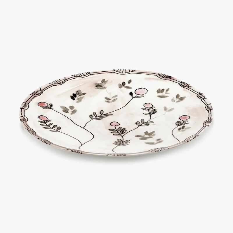 Serax Midnight Flowers Serving Plate