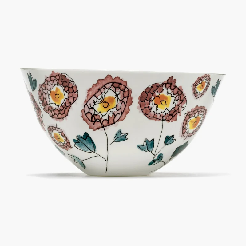 Serax Midnight Flowers Serving Bowl