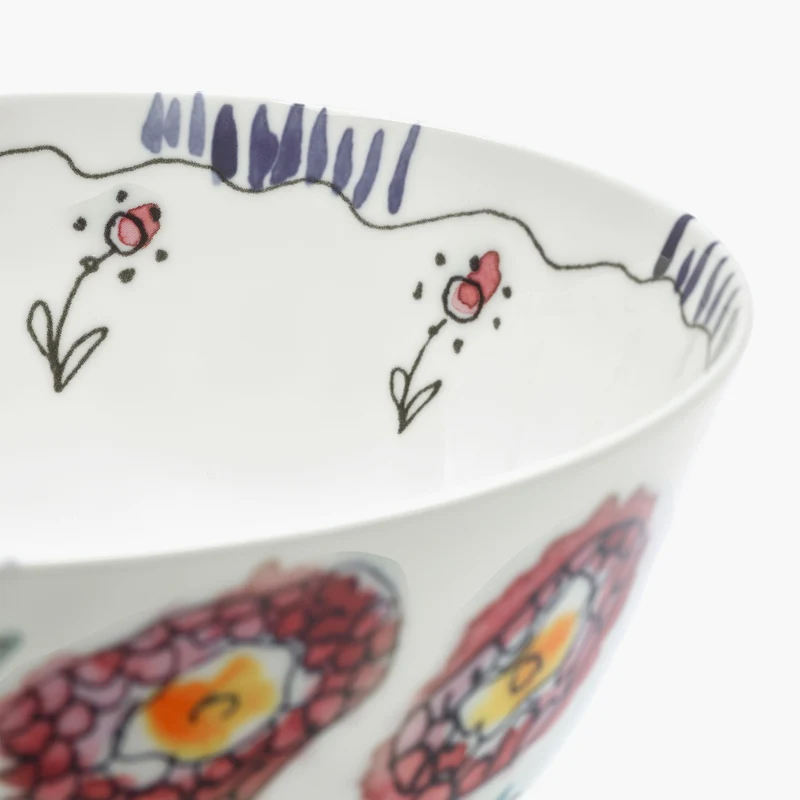 Serax Midnight Flowers Serving Bowl