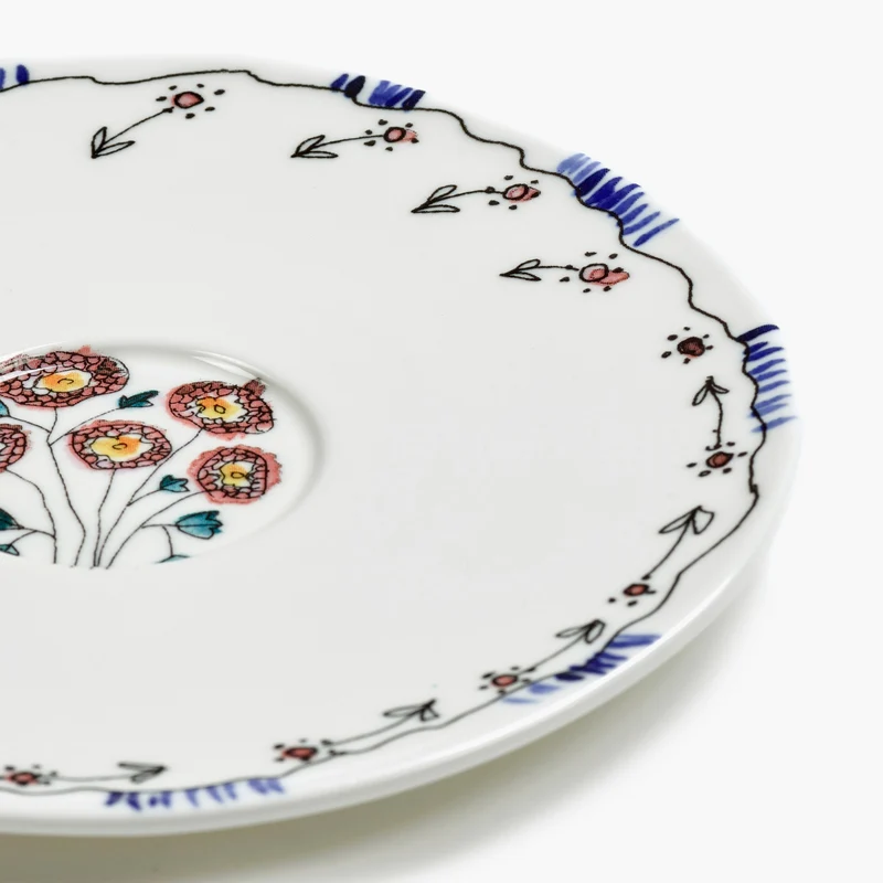 Serax Midnight Flowers Saucer Tea Cup