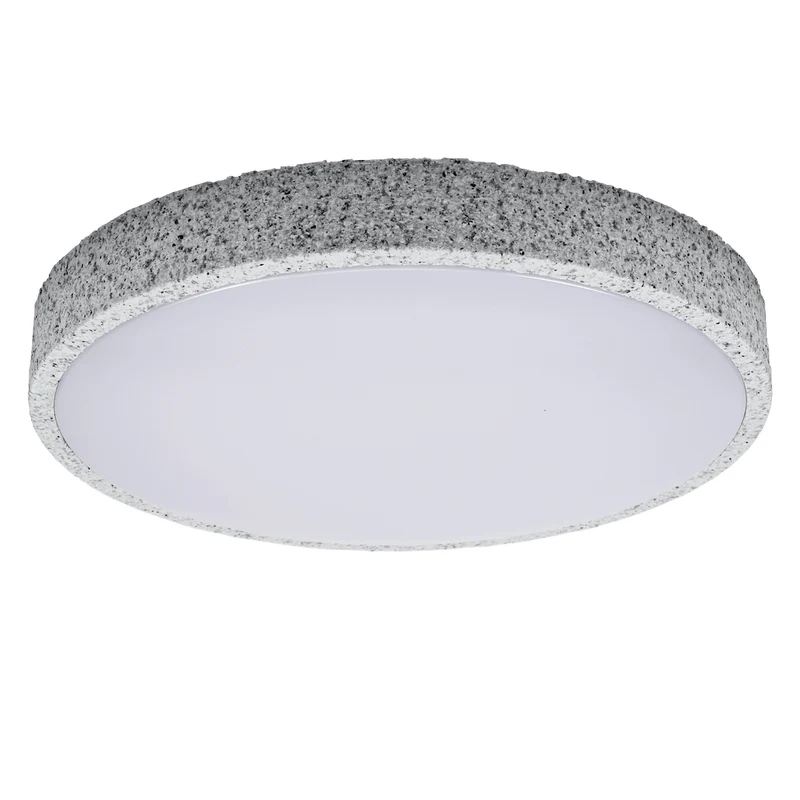 LEDVANCE ORBIS Yummy LED-Deckenleuchte mit Metallring, grau, 16W, 1000lm, 3000K, 285mm, 830 freundliches Warmweiß, durch Klicken dimmbar, IP20 Schutz, Montageschrauben und Dübel inklusive