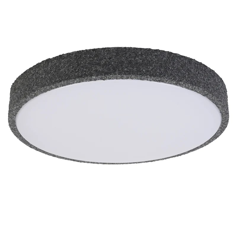 LEDVANCE ORBIS Yummy LED-Deckenleuchte mit Metallring, schwarz, 16W, 1000lm, 3000K, 285mm, 830 freundliches Warmweiß, durch Klicken dimmbar, IP20 Schutz, Montageschrauben und Dübel inklusive