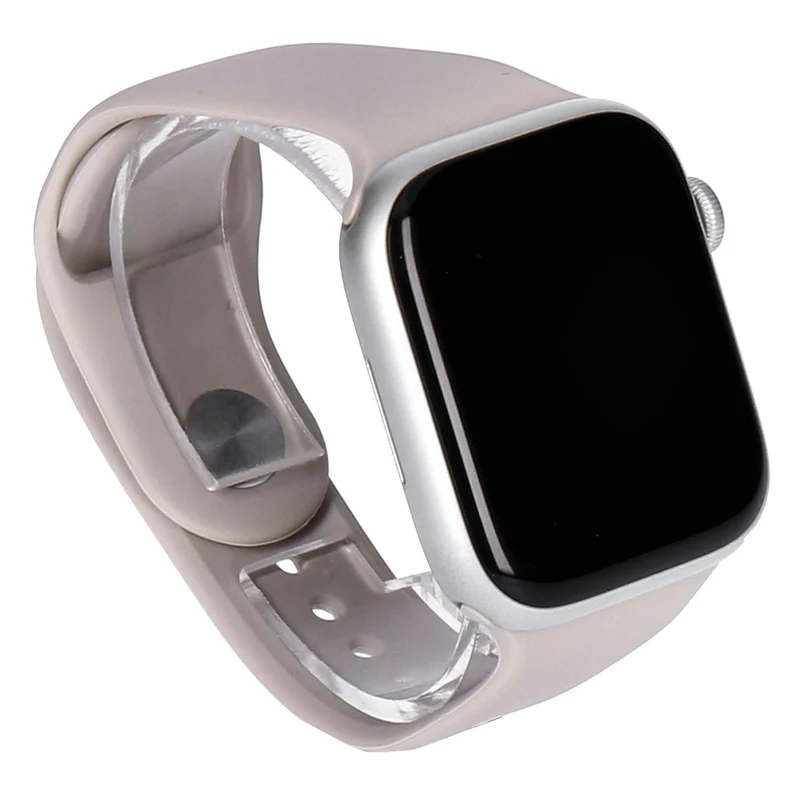 Apple Watch Series 9 45mm GPS Silber Aluminiumgehäuse mit Sportarmband Polarstern M/L