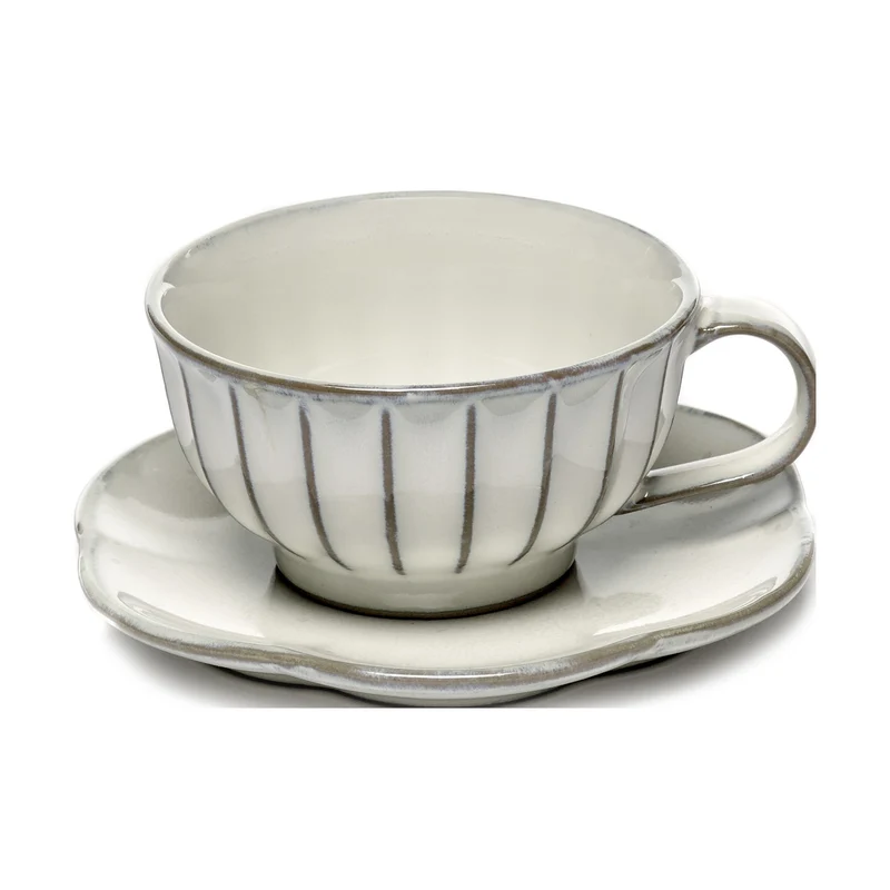 Serax Inku Ribbed Dessert Plate