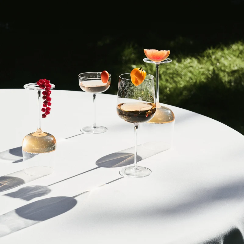 Serax Midnight Flowers Red Wine Glass