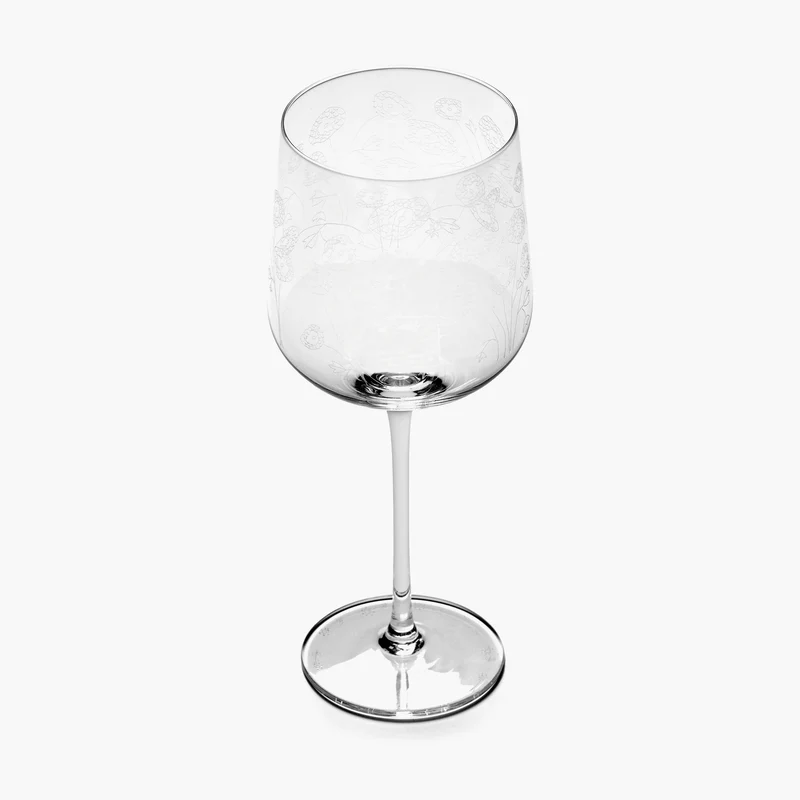 Serax Midnight Flowers Red Wine Glass