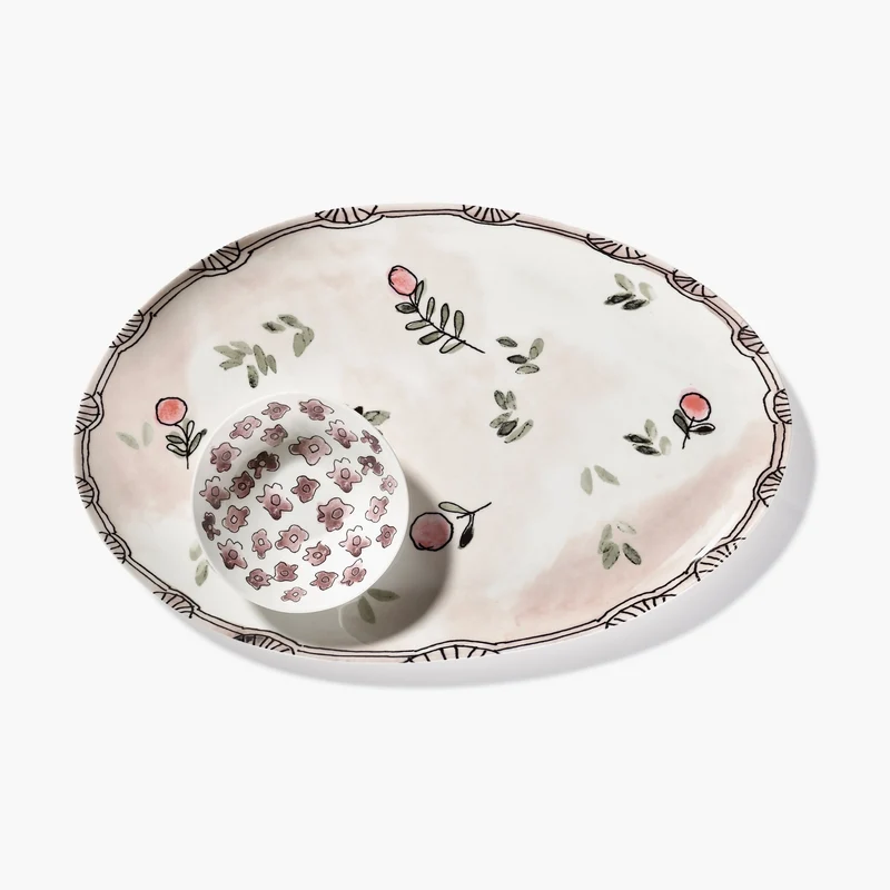 Serax Midnight Flowers Oval Plate °2