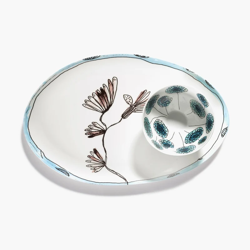 Serax Midnight Flowers Oval Plate °2