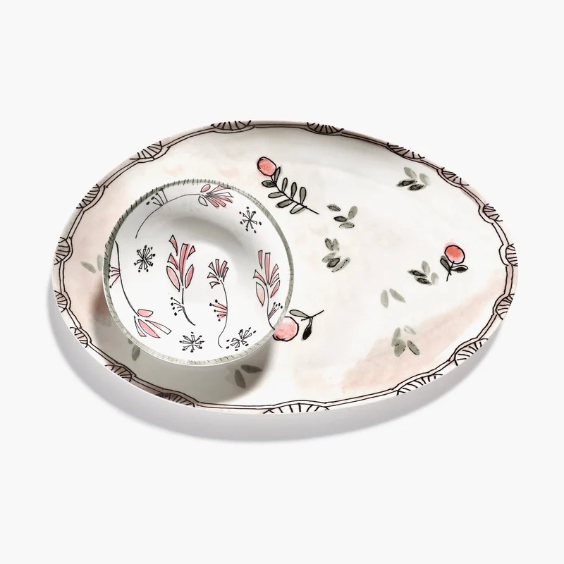 Serax Midnight Flowers Oval Plate °2