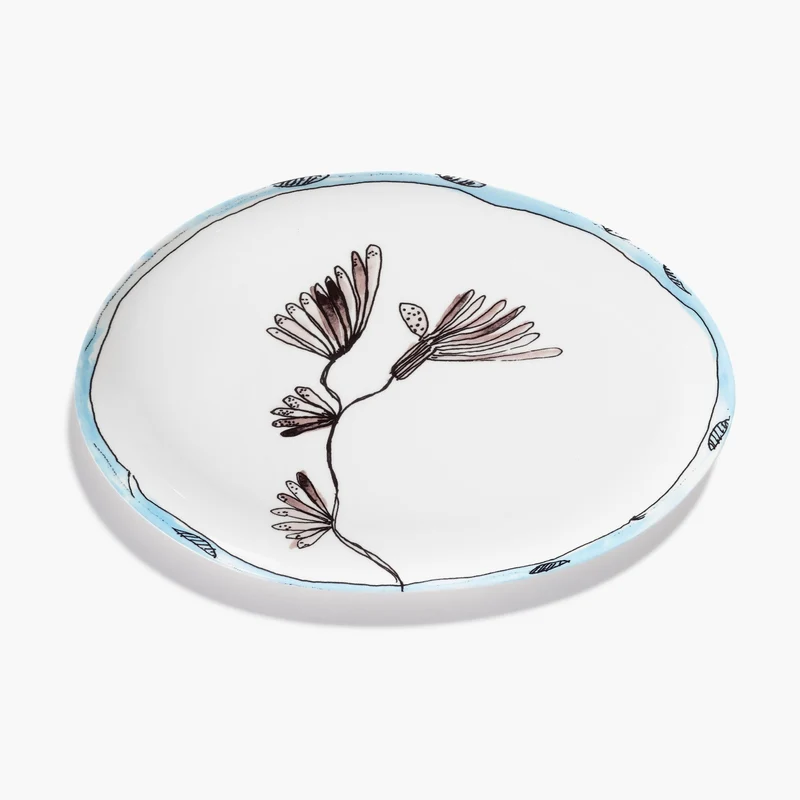 Serax Midnight Flowers Oval Plate °2