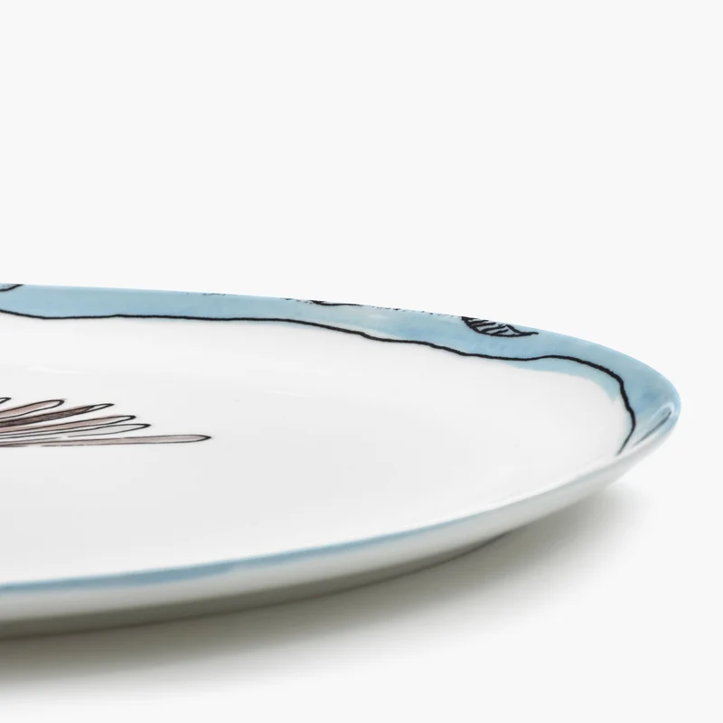 Serax Midnight Flowers Oval Plate °2