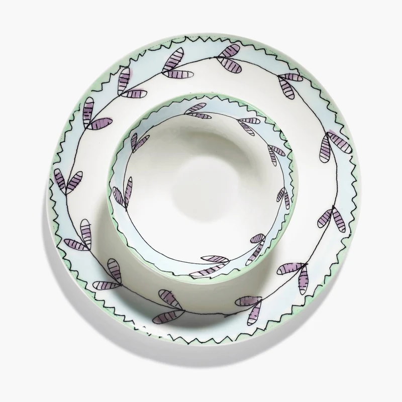 Serax Midnight Flowers Low Bowl